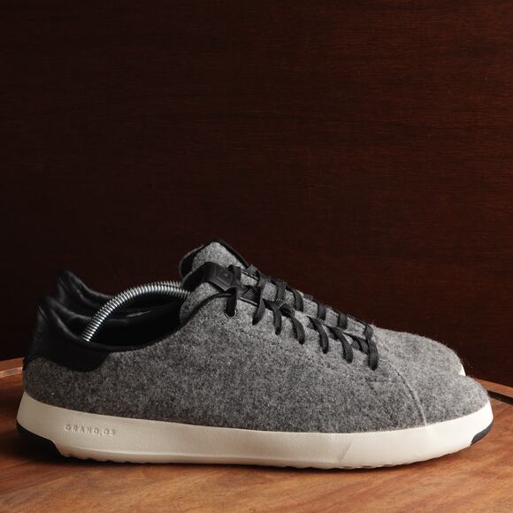 Cole Haan Sneakers Mens SZ 11M Gray GrandPro Wool Casual Comfort Shoes C29574 - Picture 1 of 13